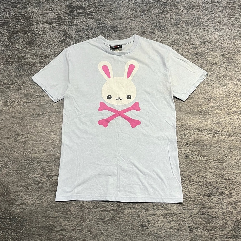 Psycho Bunny T Shirt Loungefly Mens Small Blue Vintage Y2K Grunge‎ Alt Cute